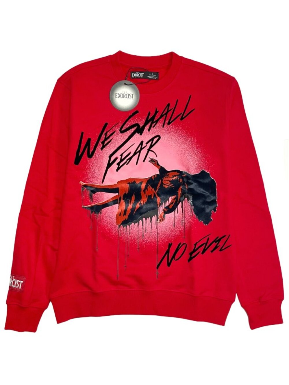 The Exorcist Sweatshirt Red Men's L NWT Freeze Max We Shall Fear Horror